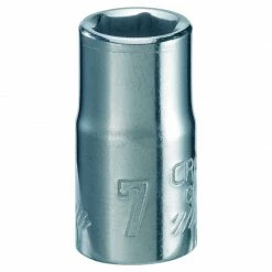 Flash Sale 🧨 Coupon 🔥 Craftsman 7 mm X 1/4 in. drive Metric 6 Point Standard Shallow Socket 1 pc 🛒 ❤️