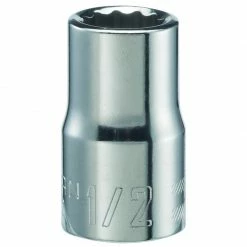 Outlet 😉 Budget 🤩 Craftsman 1/2 in. X 1/2 in. drive SAE 12 Point Standard Shallow Socket 1 pc 🌟 ⌛