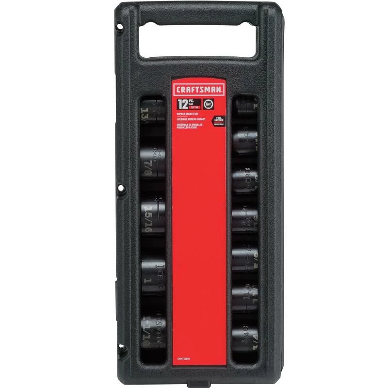 New ๐ Outlet ๐ฅ Craftsman 1/2 in. drive SAE 6 Point Standard Impact Socket Set 12 pc ๐ ๐ - Image 3